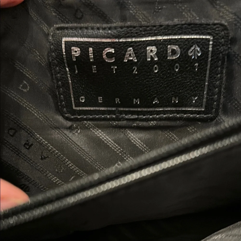 Picard Black Leather Briefcase - Picture 4 of 12